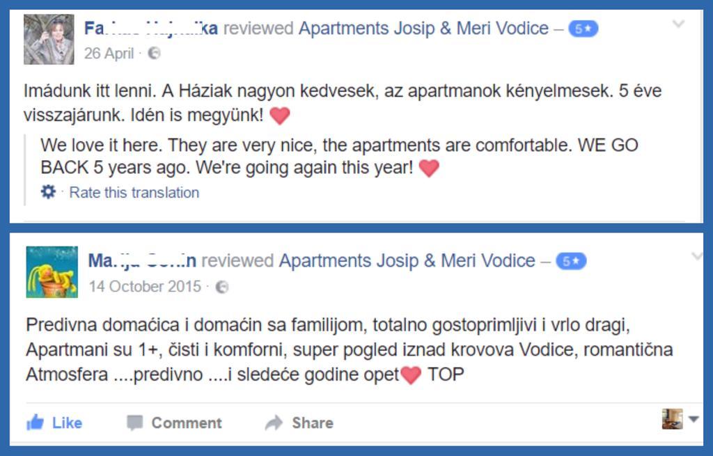 Apartments Meri Vodice Eksteriør bilde